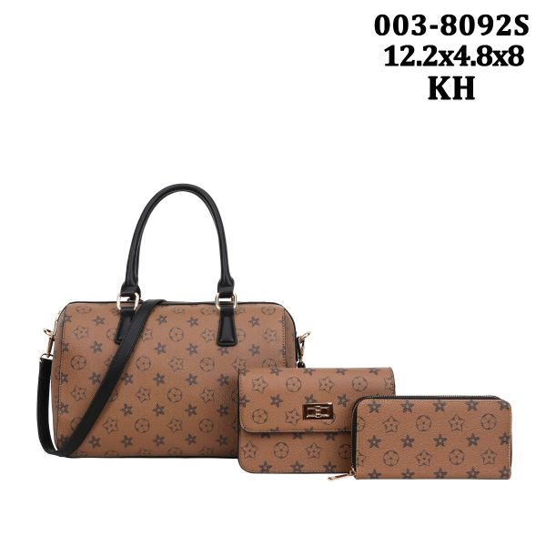 003-8092S KH DESINNER 3PC SETS WITH WALLET