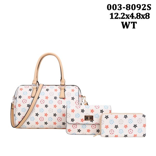 003-8092S WT DESINNER 3PC SETS WITH WALLET