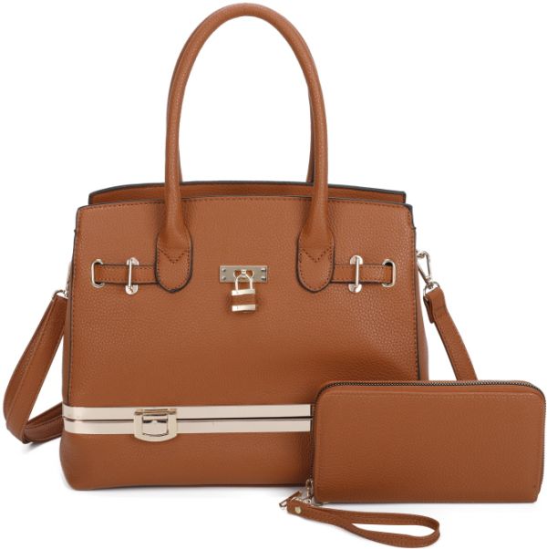 LF22501-T2 BR HANDBAG WITH WALLET