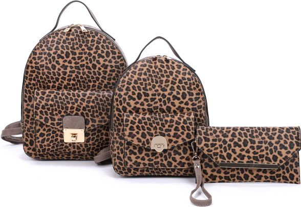 LEO21040-T3 ST 2 BACKPACK WITH 1 WALLWTS