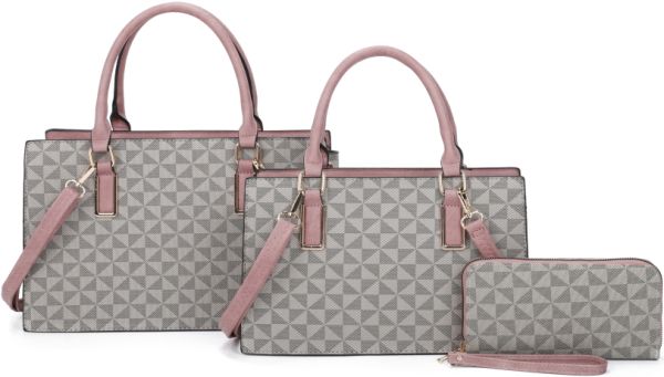 SJ21363-T3 PK 2HANDBAGS WITH 1 WALLET