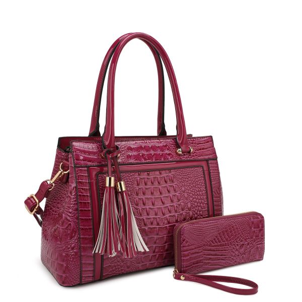 ES-3422 PP CROCO SET WITH WALLET
