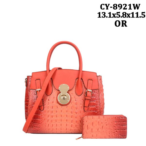 CY-8921W  OR CROCO BAG WITH WALLAET