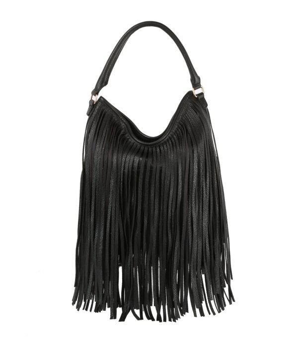 JY-0465 BK FRINAGE HOBO BAG