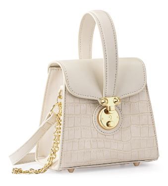MC-1011 WT Milan Chiva Crocodile Crossbody Bag
