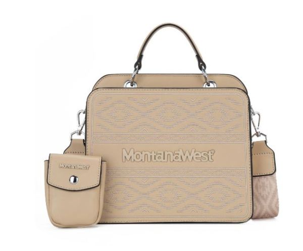 MWF1052-8120 TN Montana West Embroidered Aztec Tote