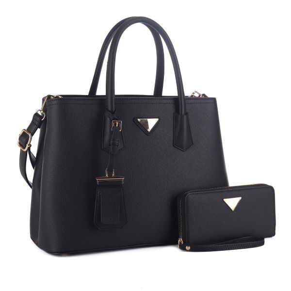 OCK-510617 BK DESIGNER BAG WITH WALLET