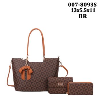 007-8093S BR MONOGLAM 3PC SETS 