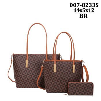 007-8233S BR MONOGRAM 3PC SETS
