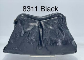 8311 BK  METALIC CLUCH BAG