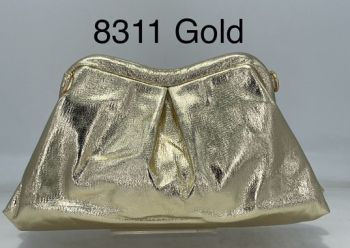 8311 GD  METALIC CLUCH BAG