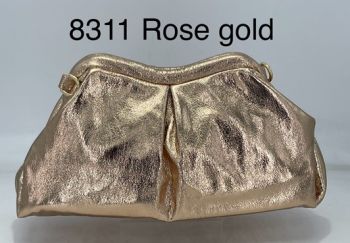 8311 R GD  METALIC CLUCH BAG