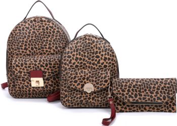 LEO21040-T3 BD 2 BACKPACK WITH 1 WALLWTS