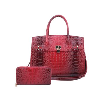 AC1096W RD CROCO WITH WALLET