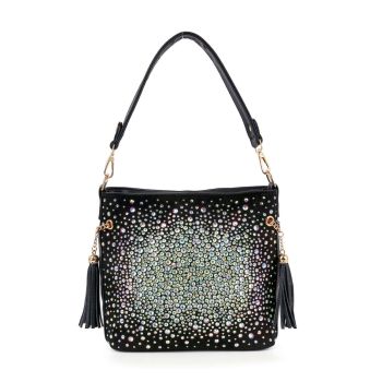 BAM-6049 BK BLING CROSS BODY BAG