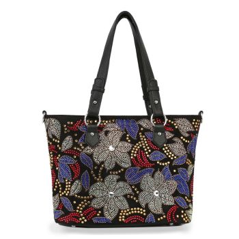 BHD-1372 BK BLING SHOPPING BAG