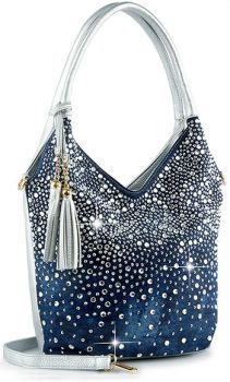 BLN-9060 BLS1 BLING HOBO BAG