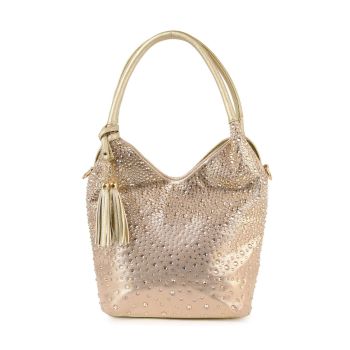 BLN-9060 GD BLING HOBO BAG