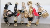 BR5902 BK 5 STRANDS BRACELET