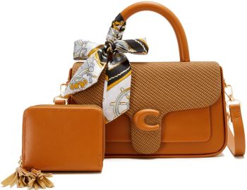 PU902-M2 BR DESIGNER BAG WITH WALLET