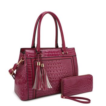 ES-3422 PP CROCO SET WITH WALLET