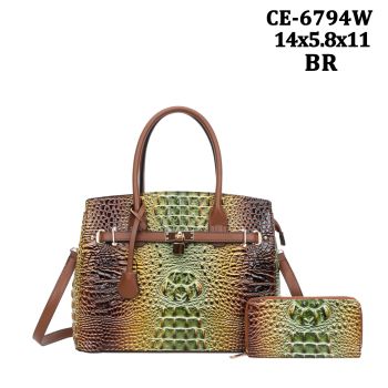CE-6794W BR RAINBOW CROCO WITH WALLET
