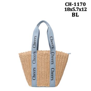 CH-1170 BL STREW TOTE SHOPPING BAG