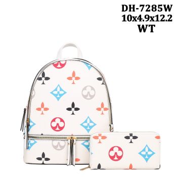 SPD-8578W WT BACKPACK WITH WALLET