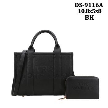 DS-9116A BK TOTE BAG WITH WALLET