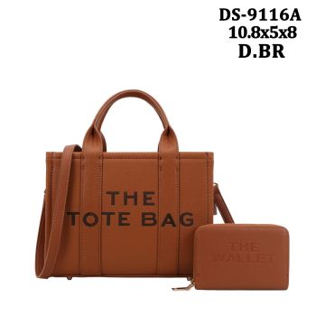 DS-9116A DBR TOTE BAG WITH WALLET