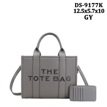 DS-9177K GY THE TOTE BAG WITH CARD HOLD