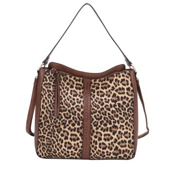 EE60228L CG/LP ANIMAL PRINT HOBO BAG