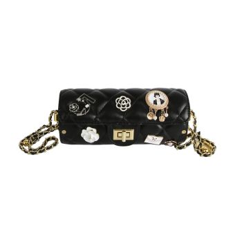 EWB075 BK DESIGNER CHARM CROSS BODY BAG