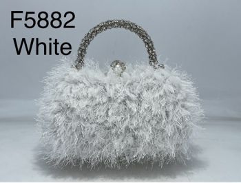 F5882 WT EVENNING BAG
