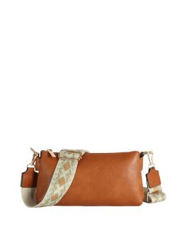 GL-0072 BR CROSS BODY WITH GUITAR STRIPE