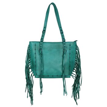 MWRG-038 TQ Montana West Hand Painted Real Leather Collection Concealed Carry Tote
