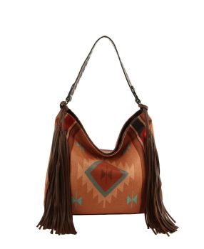 LHU441-1 BR FRINGE BAG