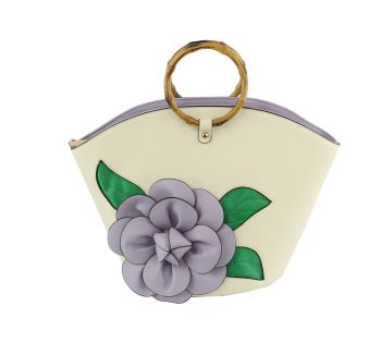 LHU459 LV BAMBOO HANDLE FLOWER BAG
