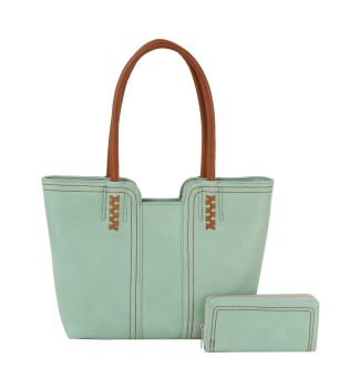 LHU522-1W-Z MT DESIGNER SHOPPING BAG WITH WALLET