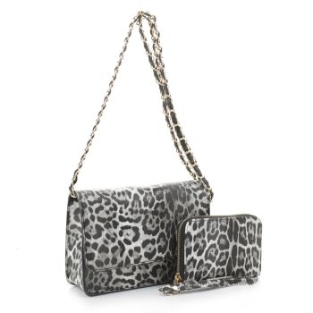 LP20142 SET LP/BK CROSSBODY LEP WITH WALLET