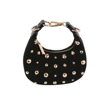 LY133-Z BK MINI STUD CROSS BODY BAG