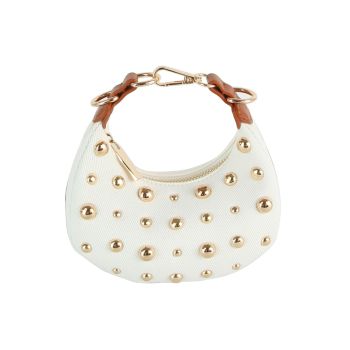 LY133-Z WT MINI STUD CROSS BODY BAG
