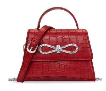MC-1004 RD Milan Chiva Crocodile Crossbody Bag