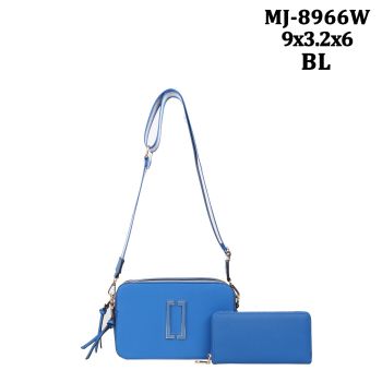 MJ-8966W BL DESIGNER CROSBODY WITH WALLET