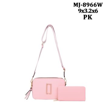 MJ-8966W PK DESIGNER CROSBODY WITH WALLET