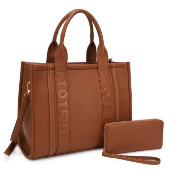 MS-31421 BR TOTE BAG WITH WALLET