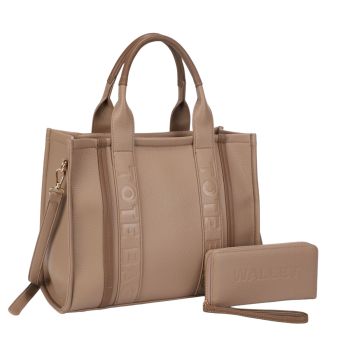MS-31421 TP TOTE BAG WITH WALLET