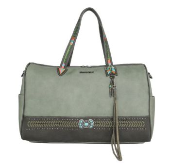 MW1112--5110 GN Montana West Concho Collection Weekender Bag