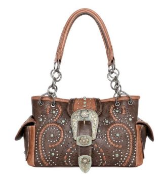 MW1116G-8085 CF  Montana West Buckle Collection Concealed Carry Satchel