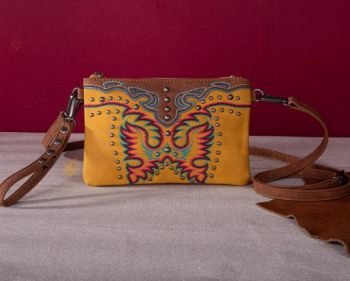 MW1253-181 MST Montana West Embroidered Collection Clutch/Crossbody